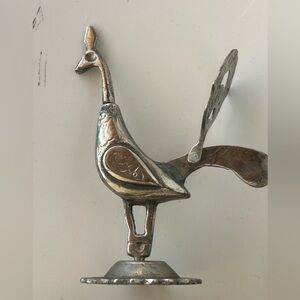 Vintage/antique Peacock Kohl Pot or eyeliner flask aka Surma Box or Kajal Dani